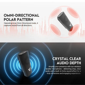 Fantech leviosa air wmv11l microphone wireless lavalier lightning