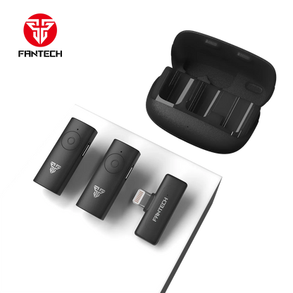 Fantech leviosa air wmv21l lightning dual mic lightning wireless microphone
