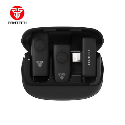 Fantech leviosa air wmv21l lightning dual mic lightning wireless microphone
