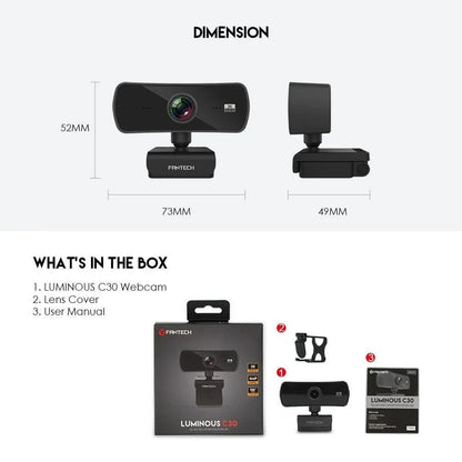 Fantech luminous c30 2k webcam