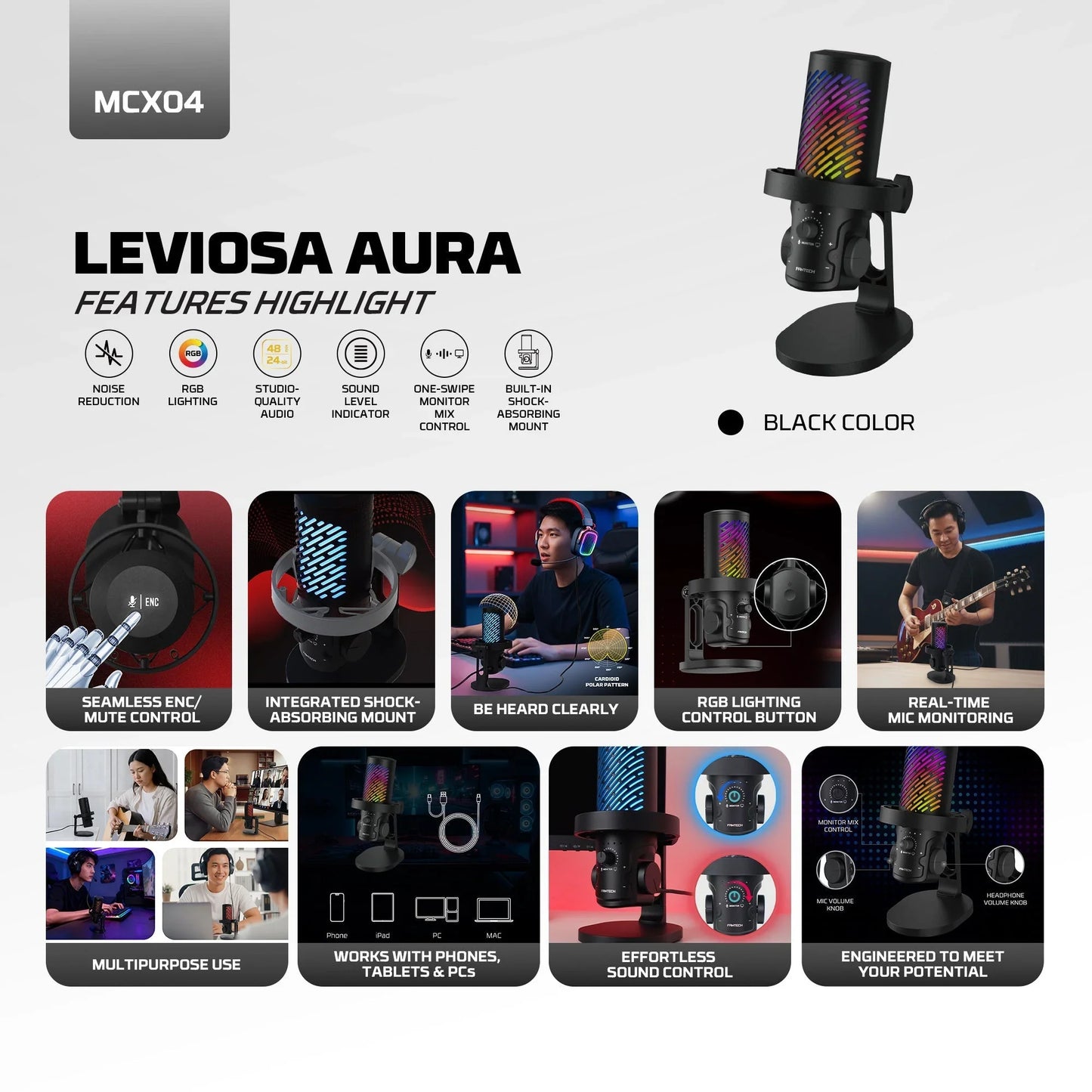 Fantech mcx04 leviosa aura condenser microphone