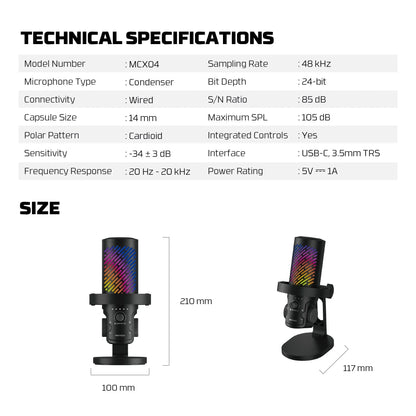 Fantech mcx04 leviosa aura condenser microphone