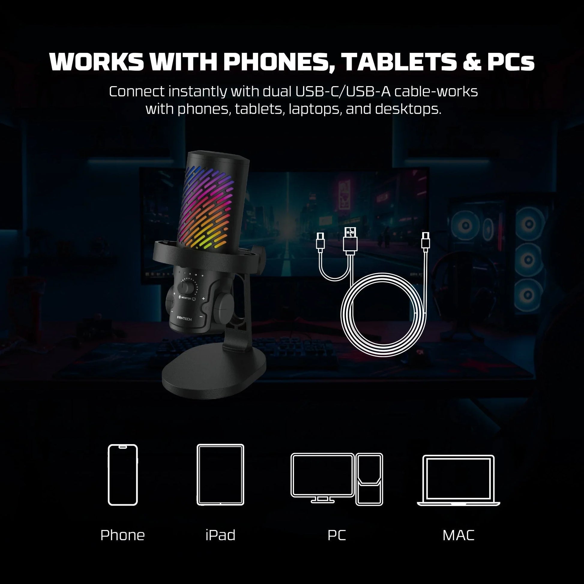 Fantech mcx04 leviosa aura condenser microphone