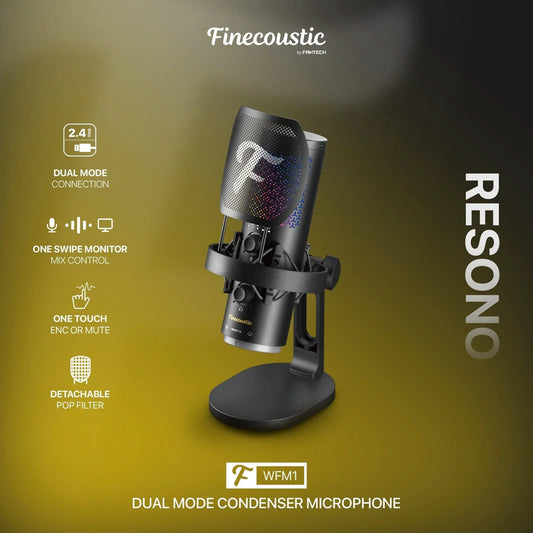 Fantech wfm1 finecoustic resono condenser wireless microphone microphones