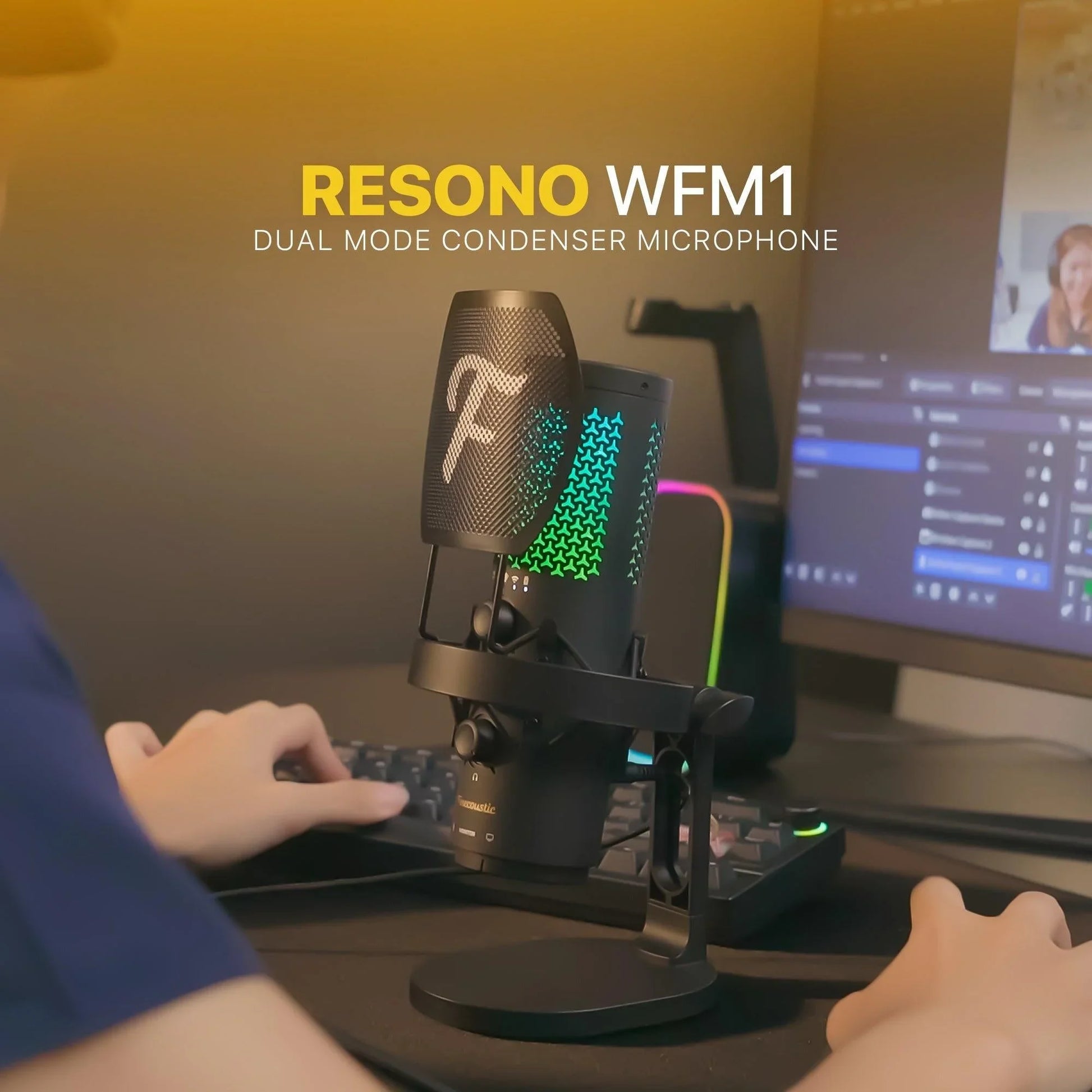Fantech wfm1 finecoustic resono condenser wireless microphone microphones