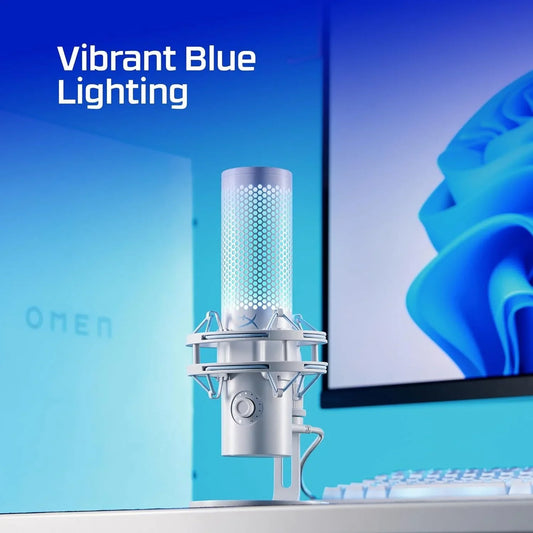 Hyperx quadcast 2 frost – usb microphone for gaming streaming and podcasting