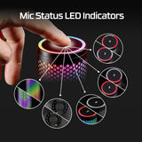 Hyperx quadcast 2 s – usb microphone with rgb lighting streaming microphone