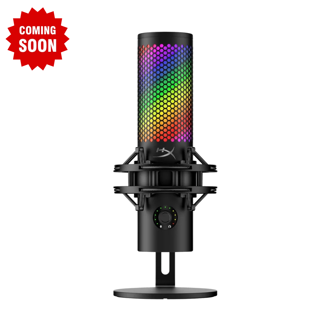 Hyperx quadcast 2 s – usb microphone with rgb lighting streaming microphone