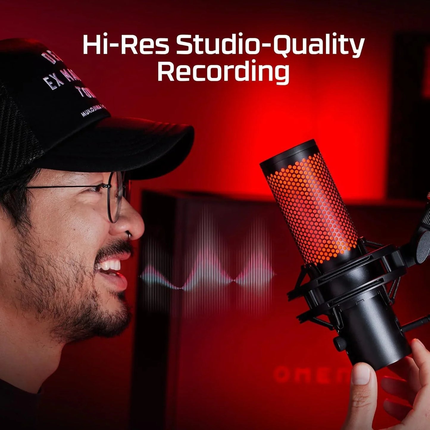 Hyperx quadcast 2 – usb microphone for gaming streaming and podcasting,