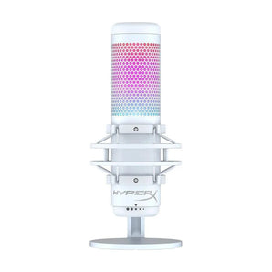 Hyperx quadcast s - usb microphone with rgb lighting white