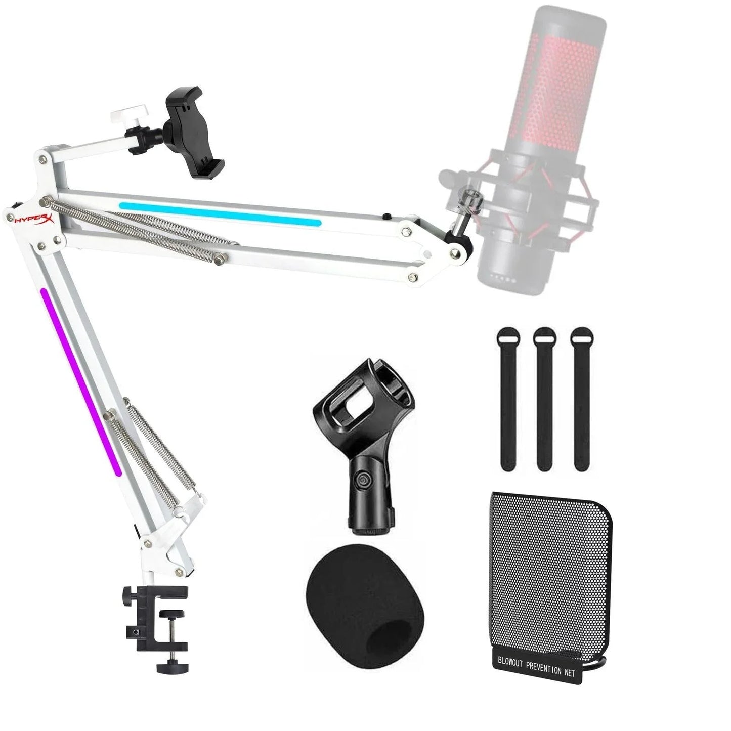 Hyperx stand mic rgb microphone stands