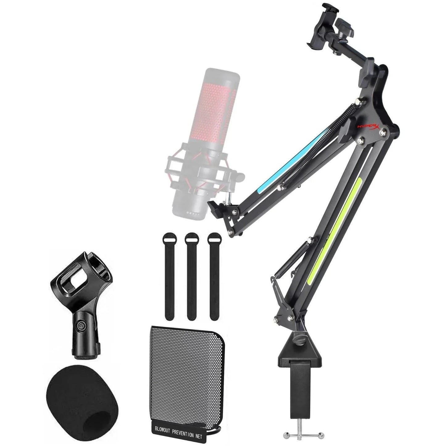 Hyperx stand mic rgb microphone stands