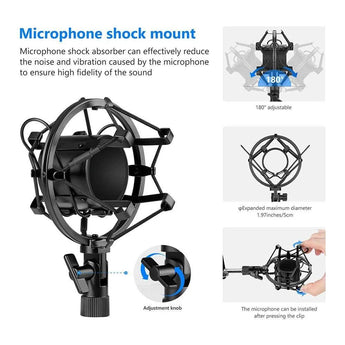 Neewer nb-35 microphone suspension boom scissor arm stand