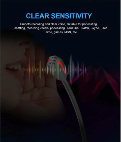 Redragon gm99 stix usb rgb gaming stream desktop microphone to to streaming