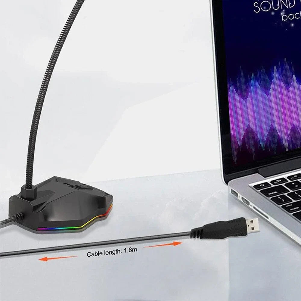 Redragon gm99 stix usb rgb microphone