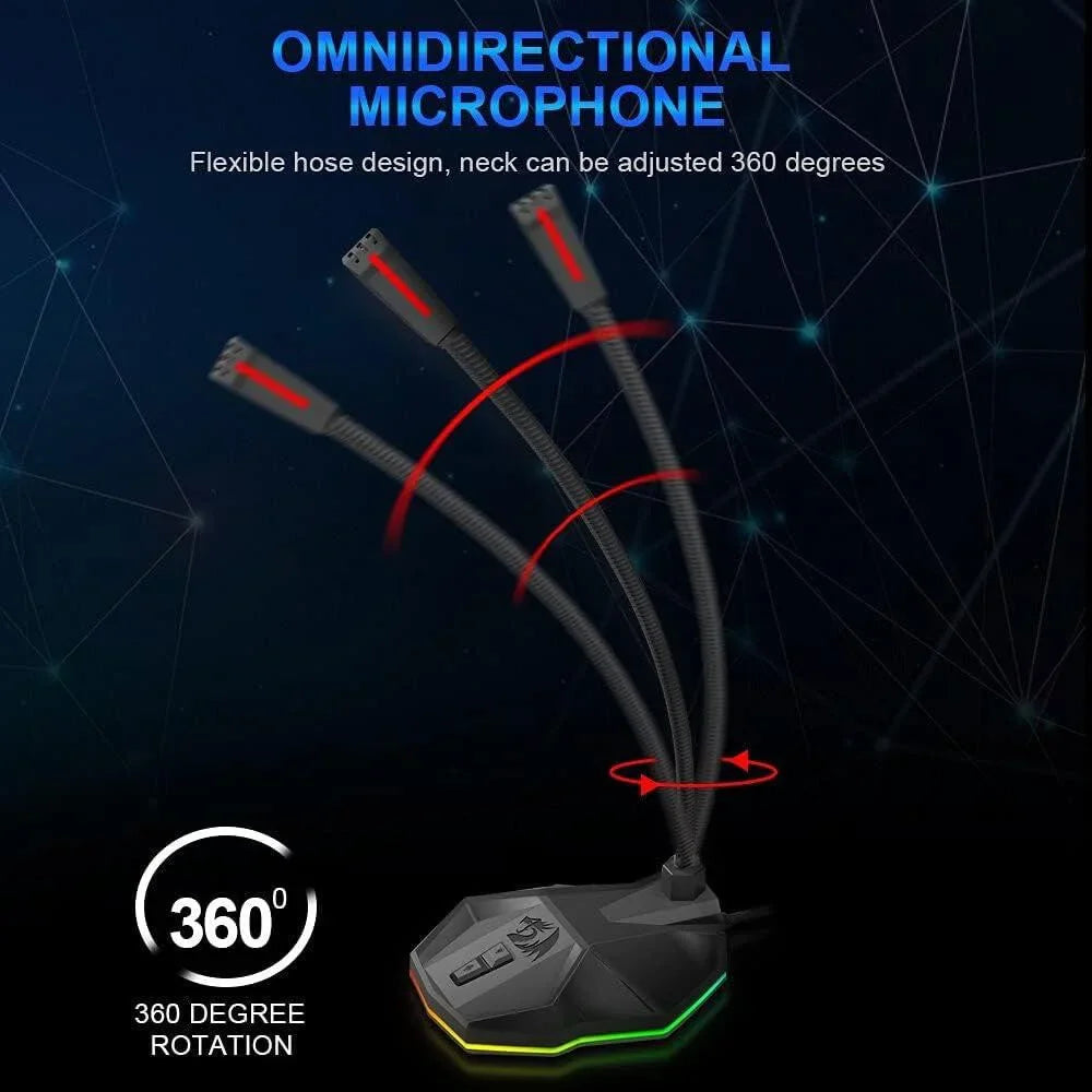 Redragon gm99 stix usb rgb microphone
