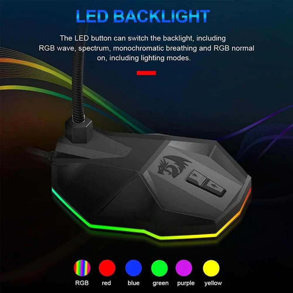 Redragon gm99 stix usb rgb microphone