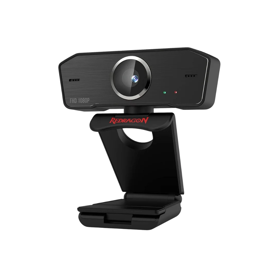 Redragon gw800 1080p pc webcam with built-in dual microphone 360° rotation