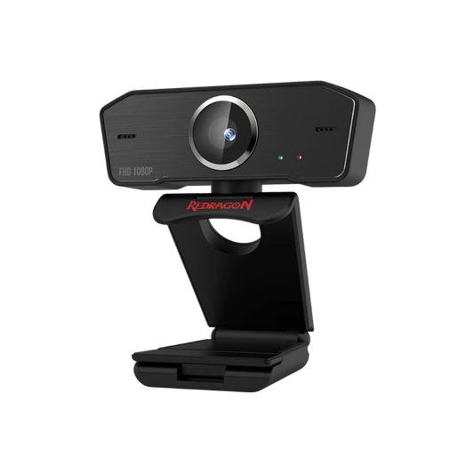 Redragon gw800 1080p pc webcam with built-in dual microphone 360° rotation