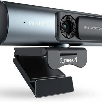 Redragon gw911 4k webcam for pc ultra hd with dual noise-cancelling mic pdaf