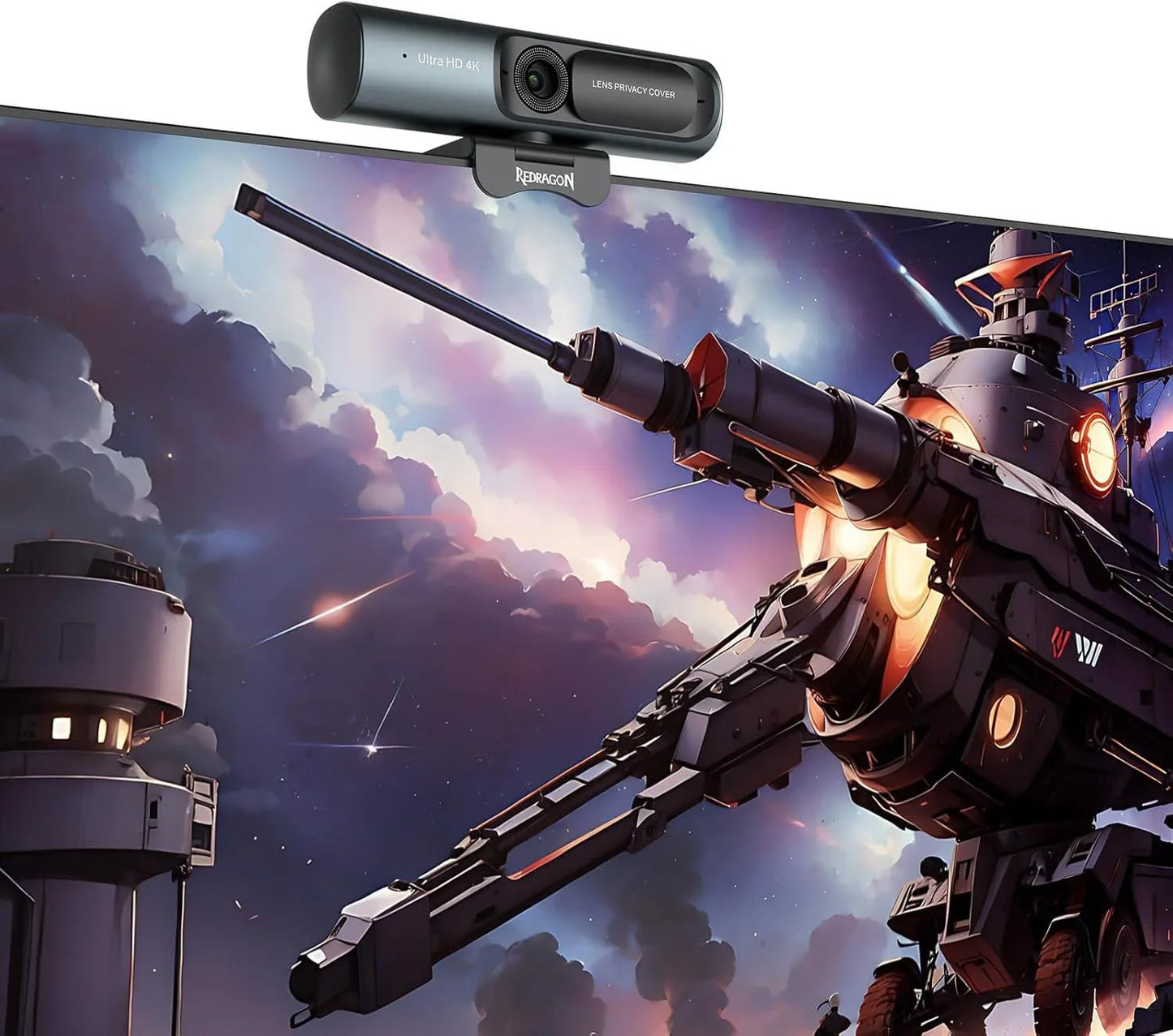 Redragon gw911 4k webcam for pc ultra hd with dual noise-cancelling mic pdaf
