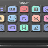 Redragon streamcraft 15 customizable led keys game controllers