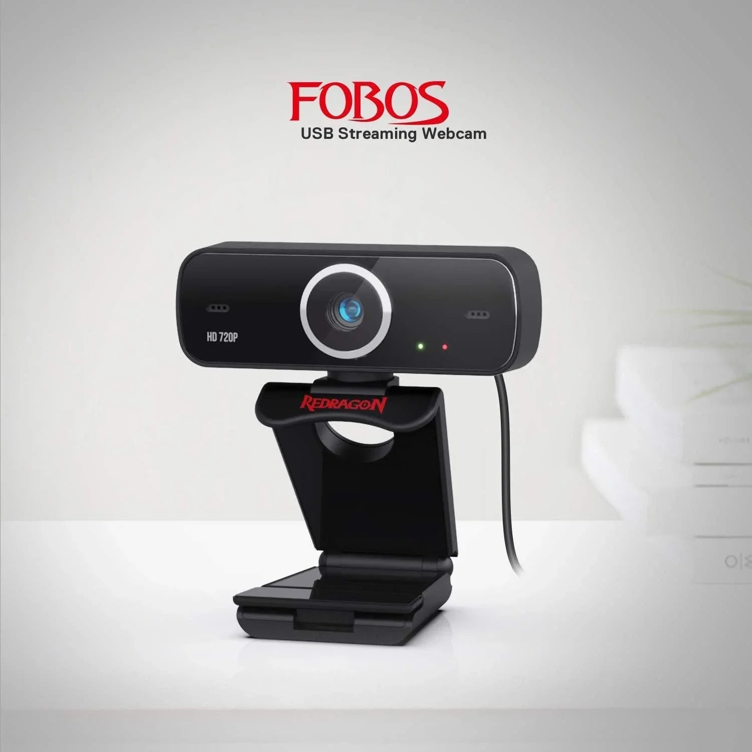 Redragon webcam gamer and streamer fobos 2 720p gw600-1 black webcams