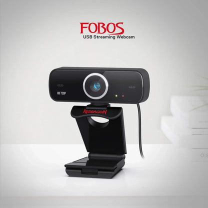 Redragon webcam gamer and streamer fobos 2 720p gw600-1 black webcams