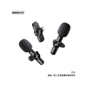 Remax one-to-two live-stream wireless microphone k10