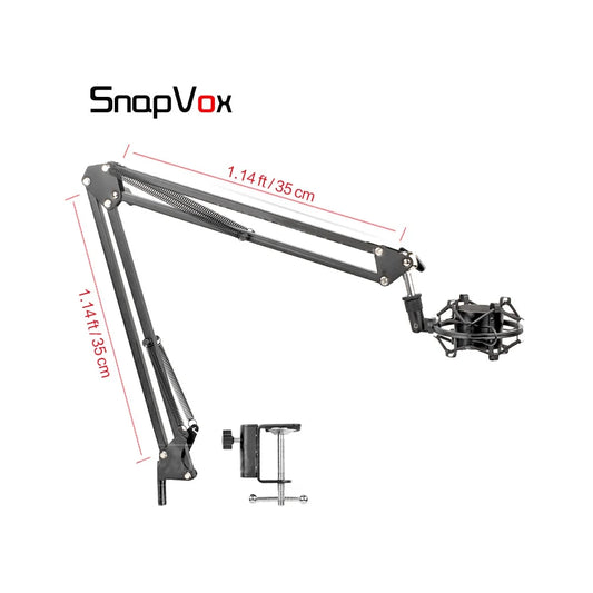 Snapvox desktop suspension microphone stand
