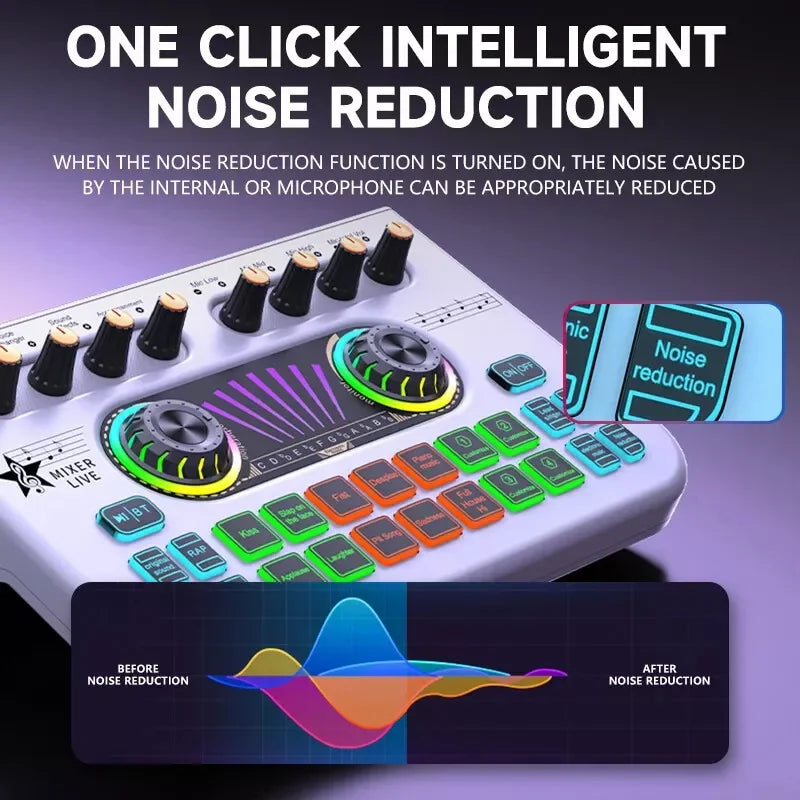 Sound card english cross-border x3 sound card special effects live recording