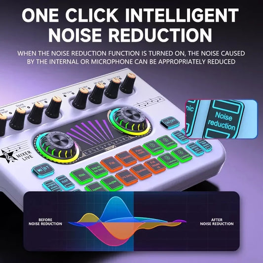 Sound card english cross-border x3 sound card special effects live recording