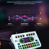 Sound card english cross-border x3 sound card special effects live recording