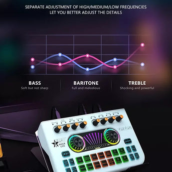 Sound card english cross-border x3 sound card special effects live recording