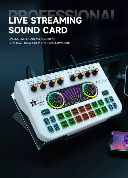 Sound card english cross-border x3 sound card special effects live recording