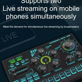 Sx91 48v audio mixer with voice changer,podcast mixer,sound card for phone