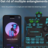 Sx91 48v audio mixer with voice changer,podcast mixer,sound card for phone