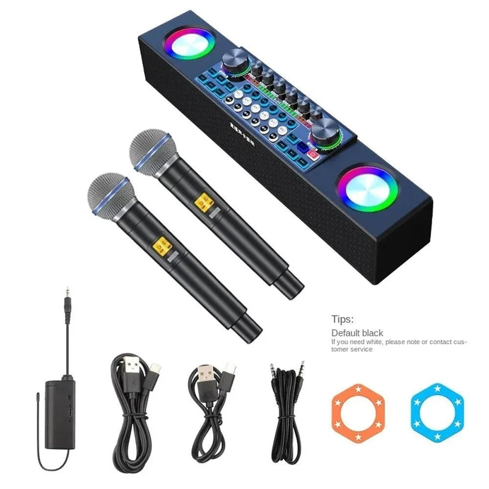 Wireless live singing sound card audio all-in-one machine