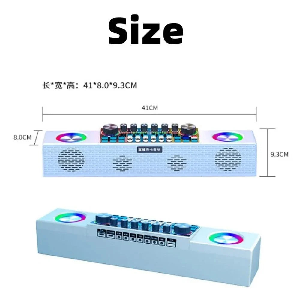 Wireless live singing sound card audio all-in-one machine