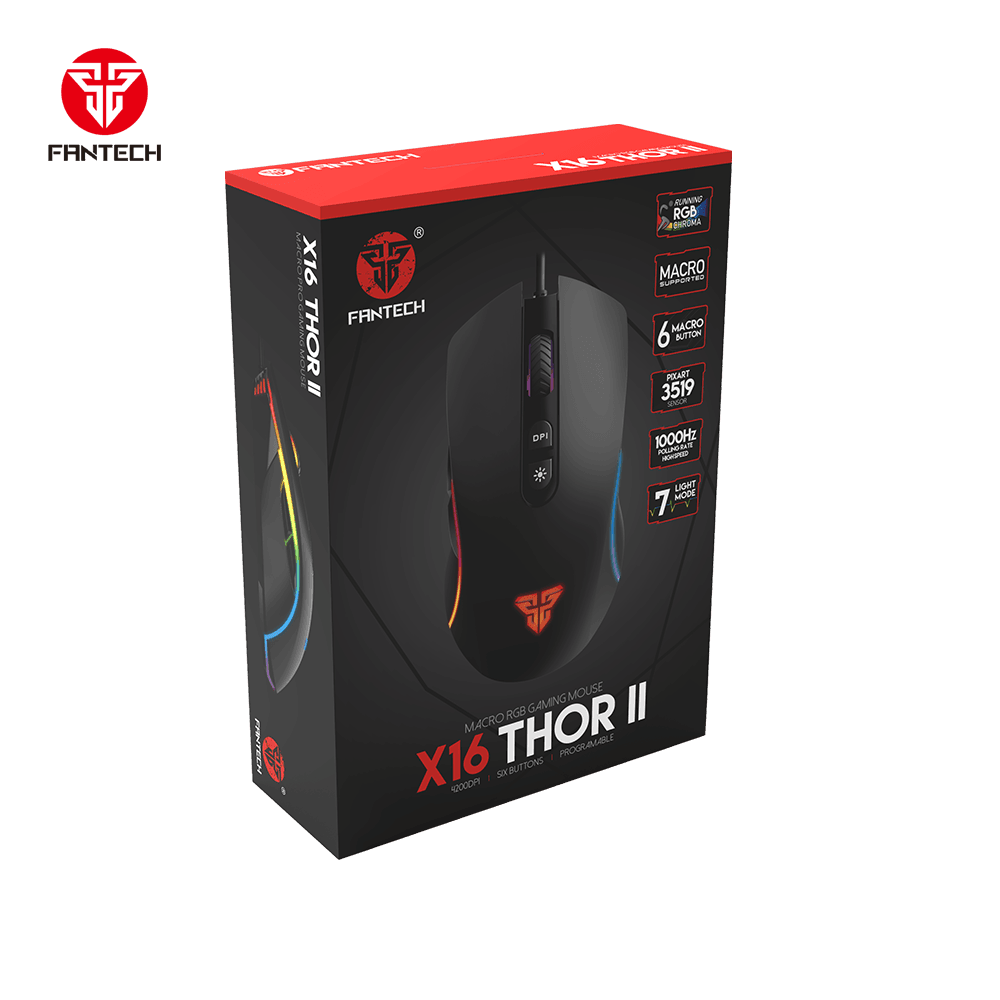 THOR II X16 MACRO RGB GAMING MOUSE Mouse 12 JOD