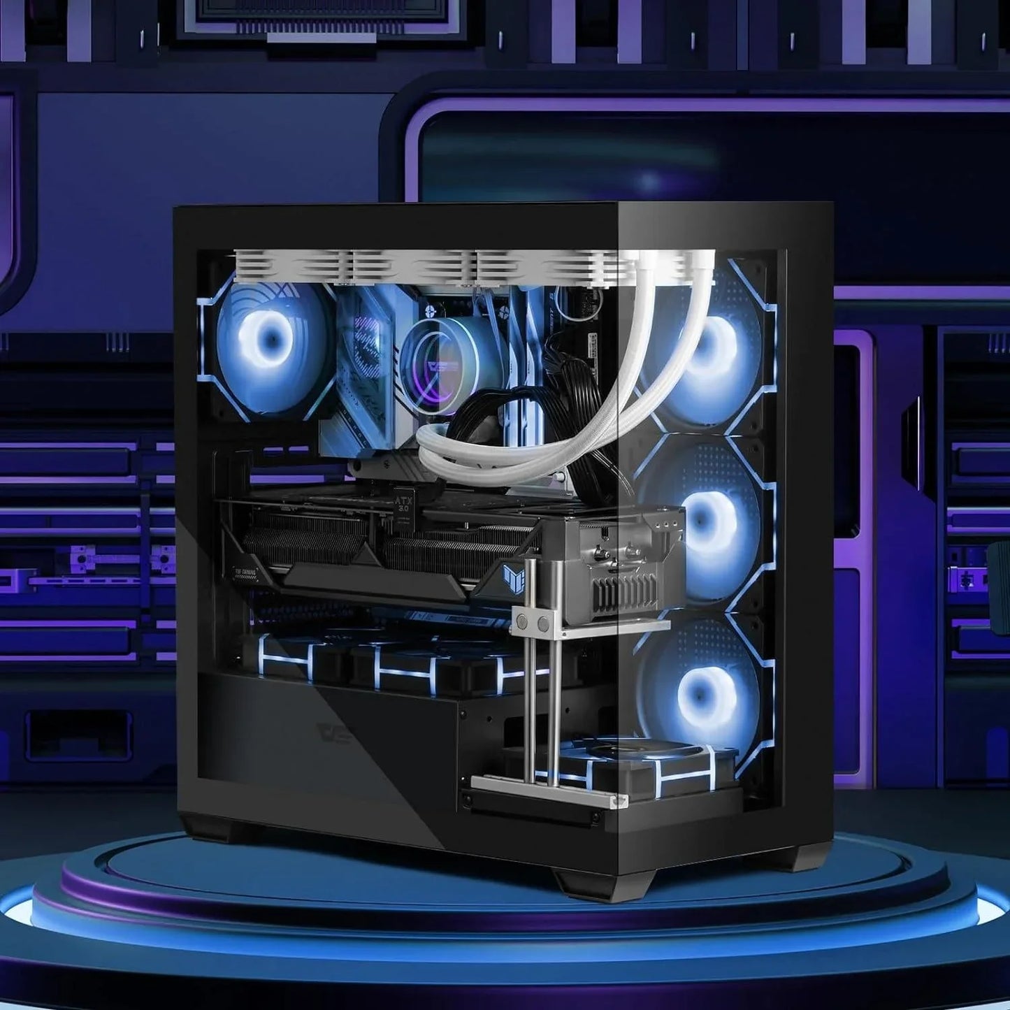 Darkflash (ds900) atx mid-tower pc case 6fan argb desktop computer & server