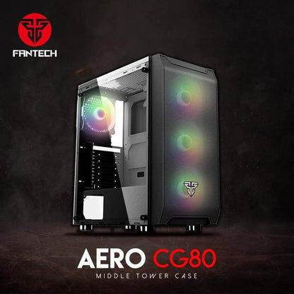 Fantech aero cg80 rgb middle tower case