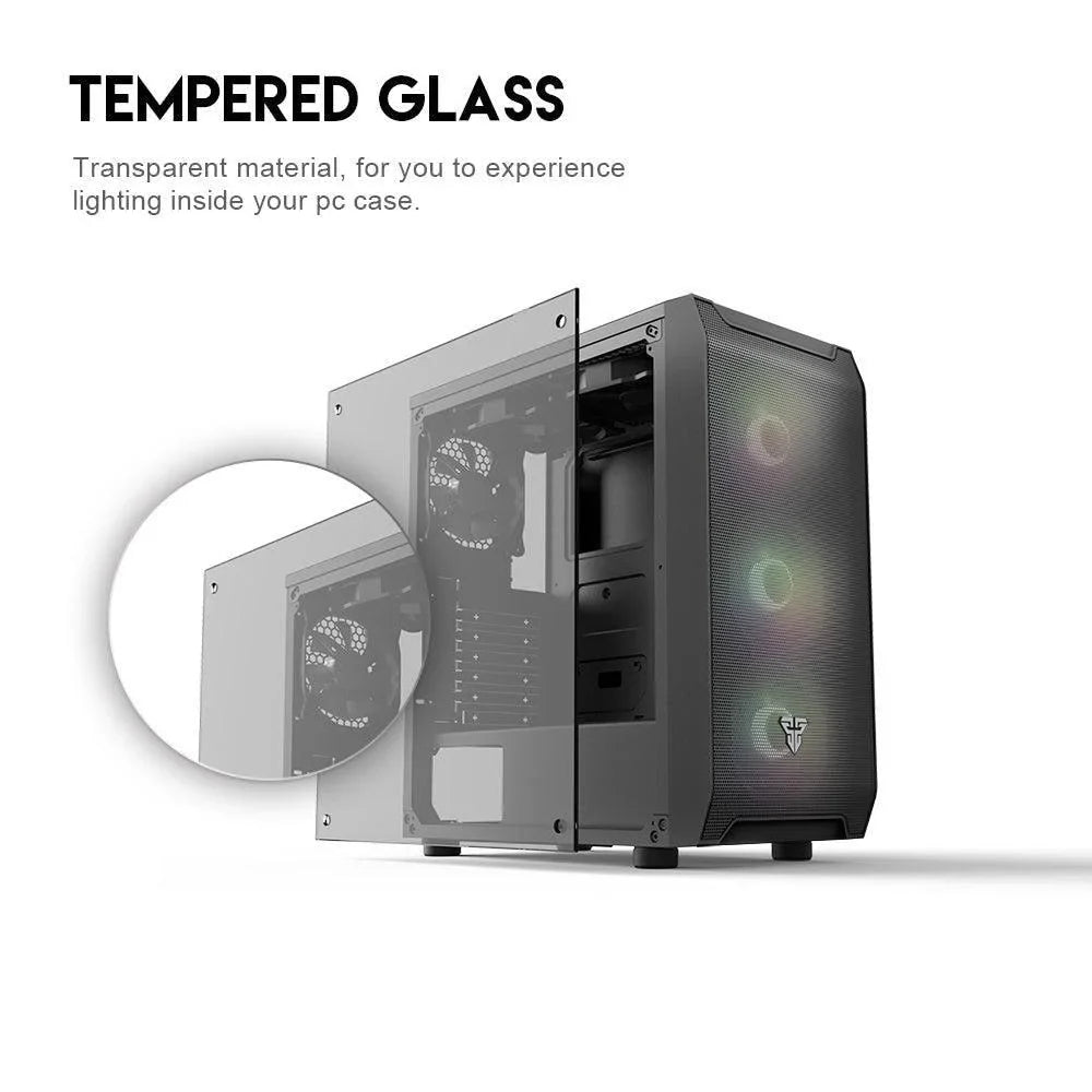 Fantech aero cg80 rgb middle tower case