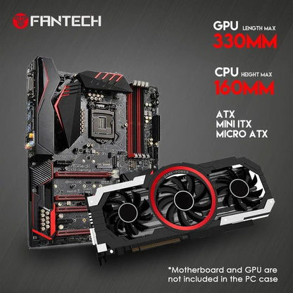 Fantech aero cg80 rgb middle tower case