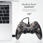 Twin Dual Shock USB Wired Gamepad Joystick Console