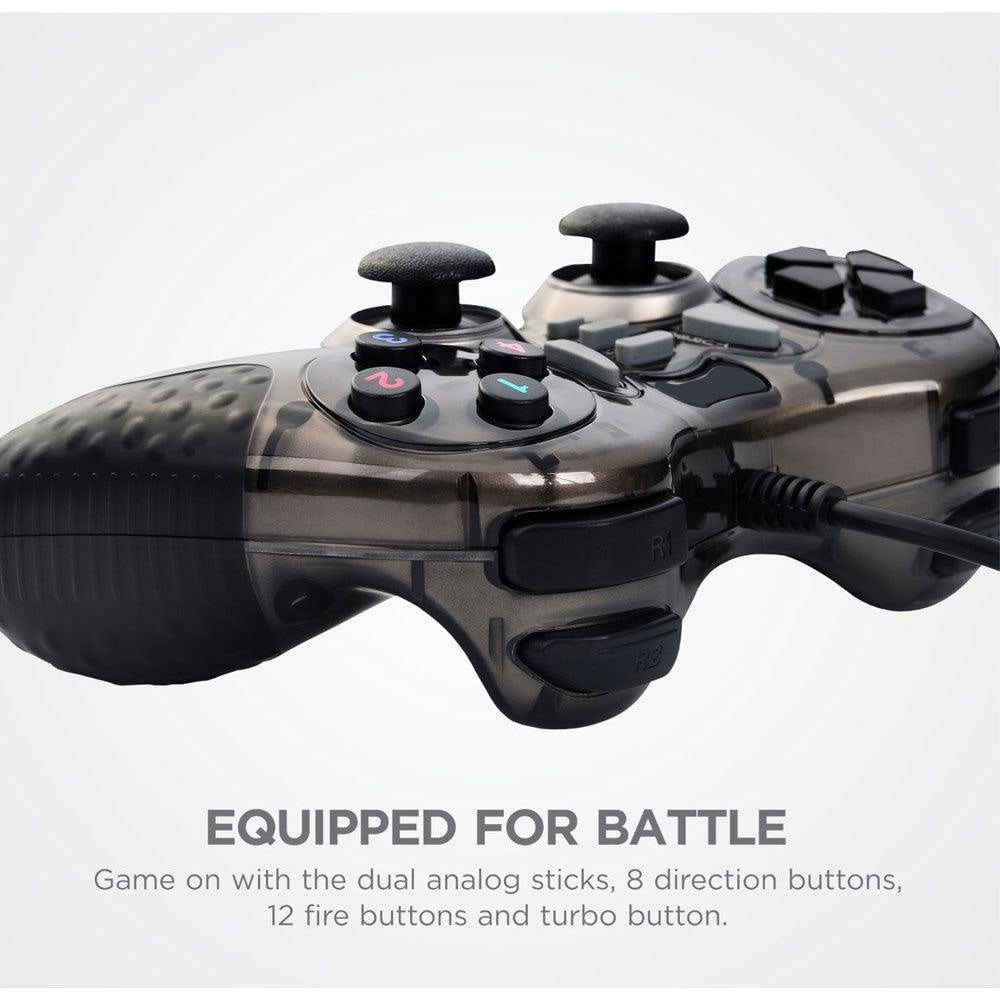 Twin dual shock usb wired gamepad joystick - Fun Touch