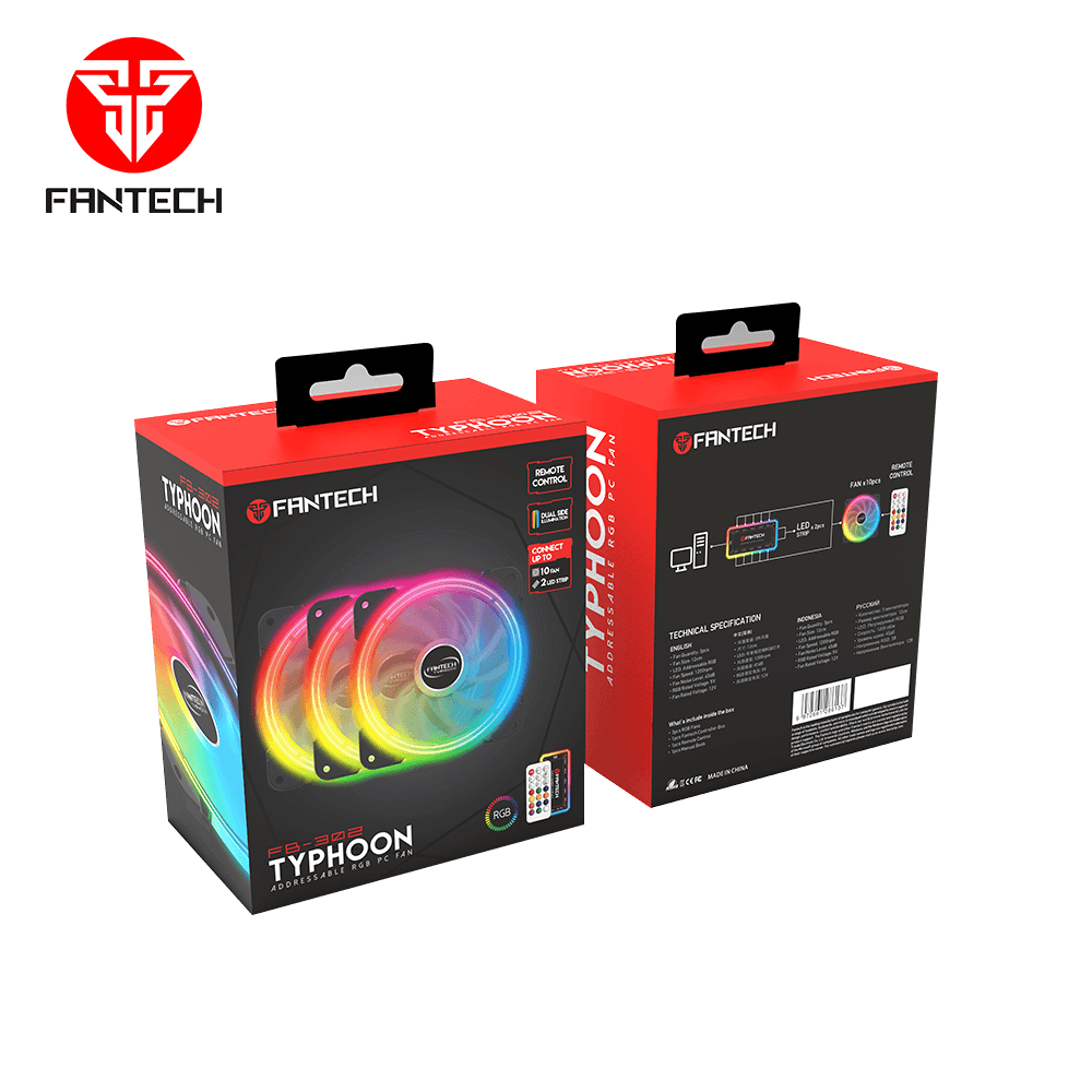 TYPHOON FB302 ADDRESSABLE RGB PC FAN Coolers & Power Supply