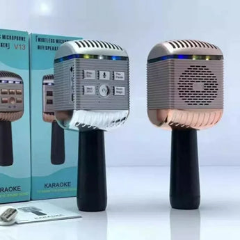 V13 wireless microphone hifi speaker karaoke mic