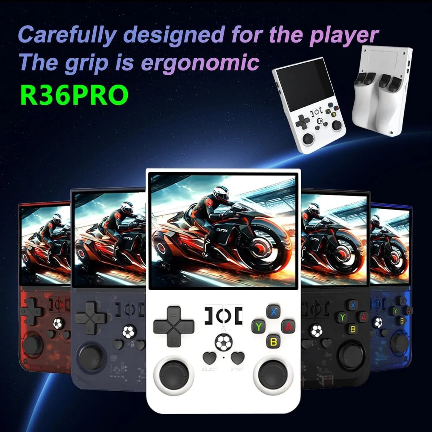 2025 r36 pro 3.5inch ips 128gb 18000+ games video handheld game players 4000mah