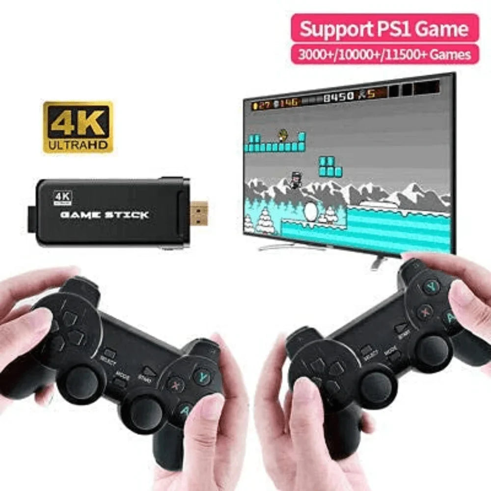Games wireless controller gamepad 10000 in 1 game 4k ultra hd game stick